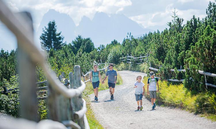 Familienwanderung im Eggental