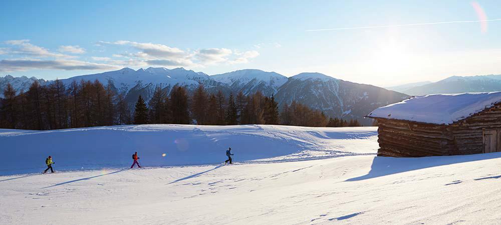 Winter hiking in the Eggental Val d’Ega