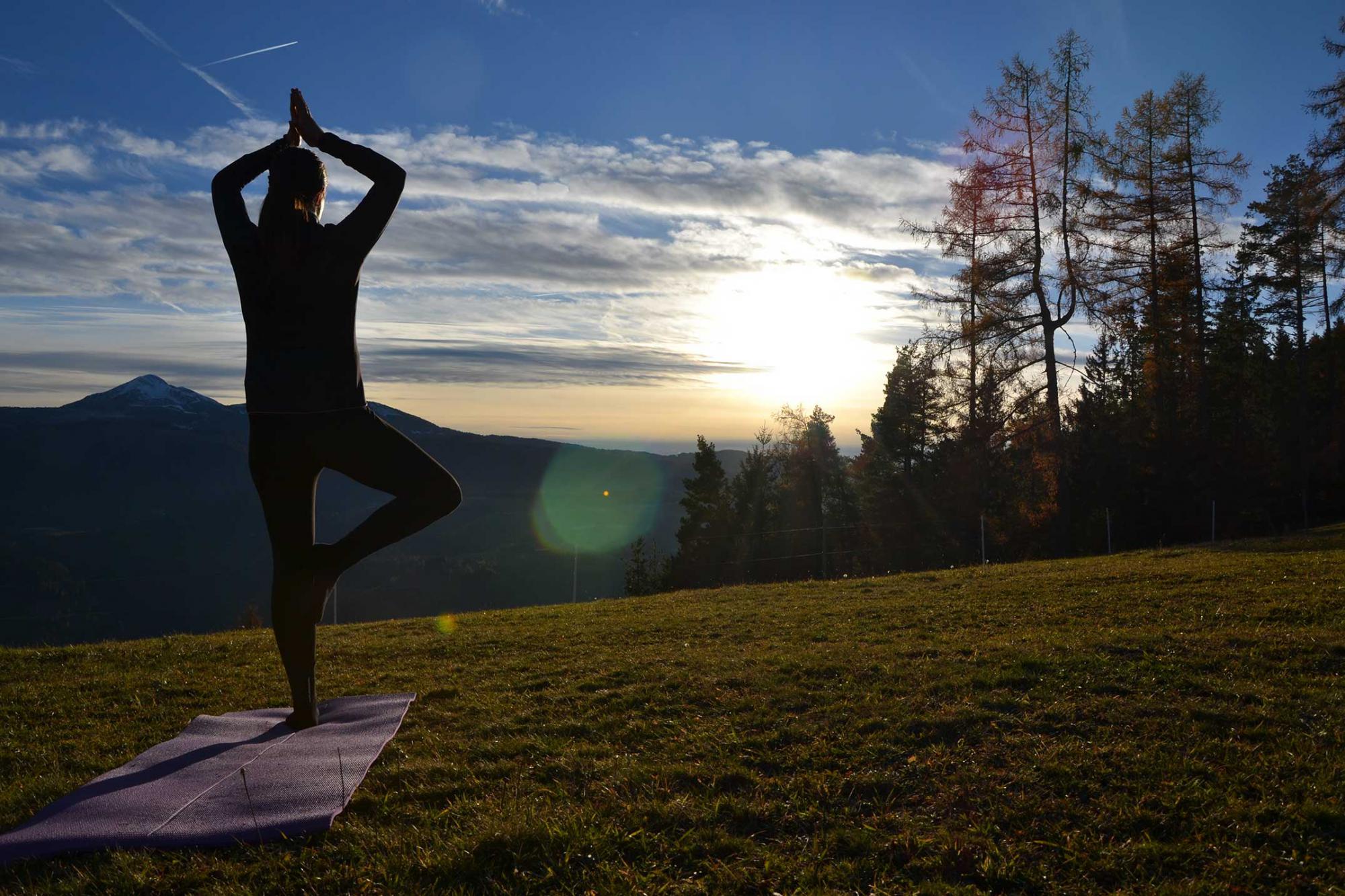 Yoga- oder Fitnessübungen