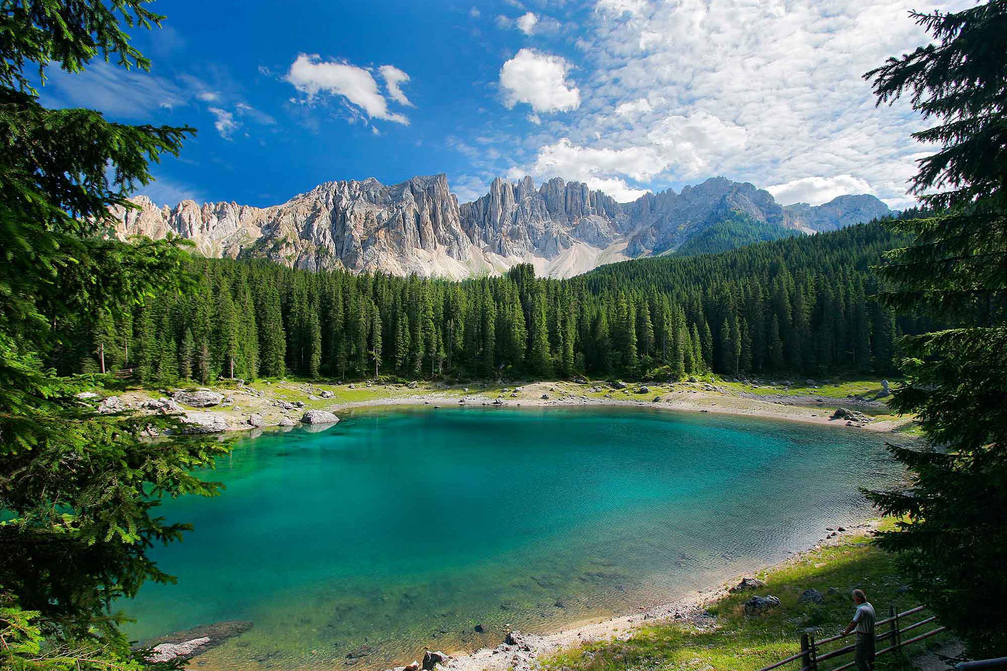 Lake Carezza in the Eggental/Val d’Ega